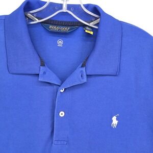 Polo Golf Ralph Lauren Men XL Performance Golf Polo Cobalt‎ Blue Wicking Pony